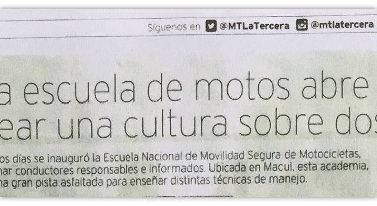 Diario La Tercera conoció como creamos una cultura sobre 2 ruedas