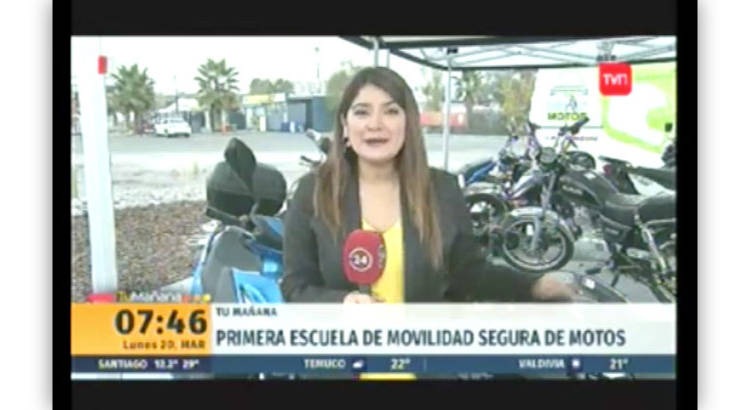 TVN conoce a 1era Escuela de Movilidad Segura de Motos